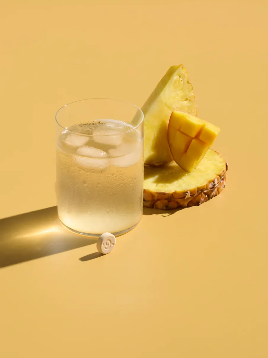 Qwetch Kit Solid Drinks Ananas Mangue - Cold Cup Anse Pastel Bleu