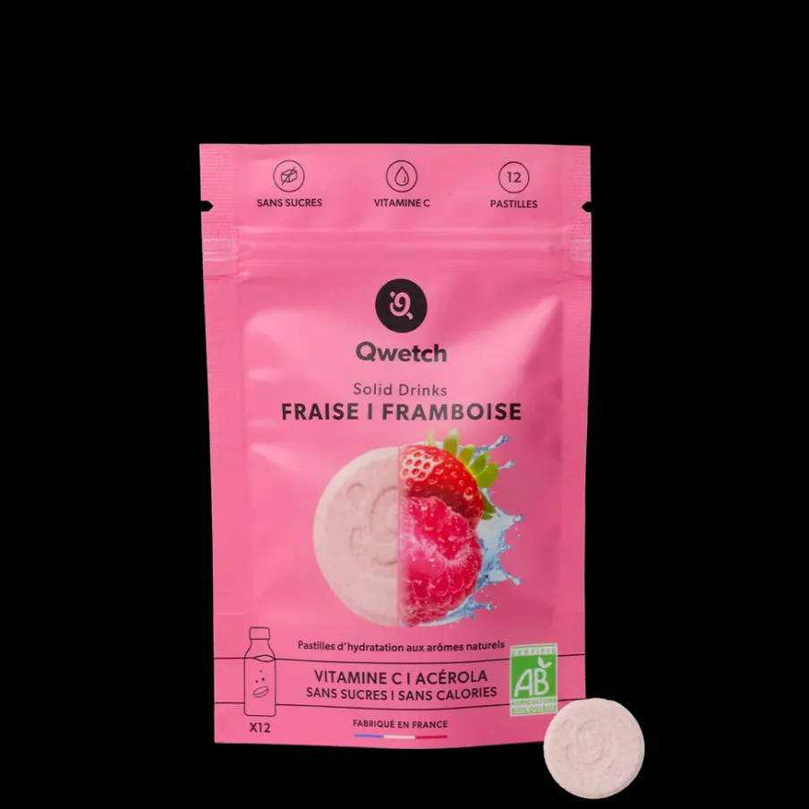 Qwetch Solid Drinks Bio - Fraise Framboise