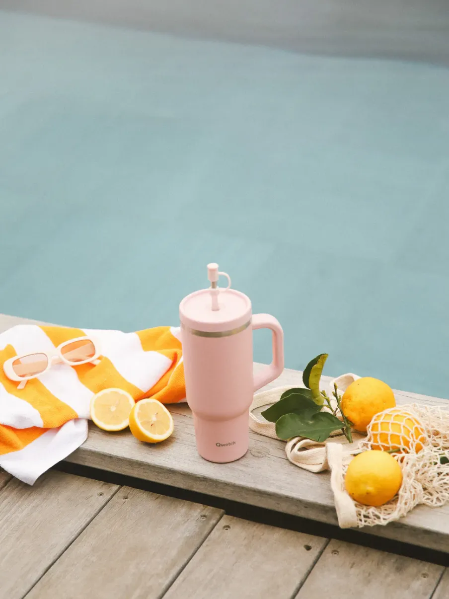 Qwetch Travel Cup isotherme - Pastel Rose