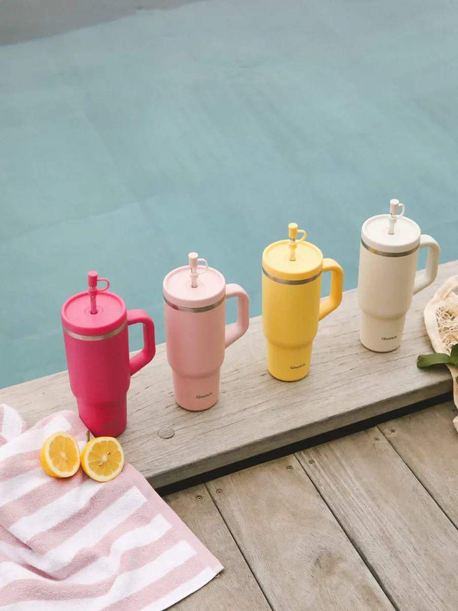Qwetch Travel Cup isotherme - Pastel Rose